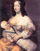 Charles Beaubrun Louis XIV et la Dame Longuet de La Giraudiere oil painting on canvas